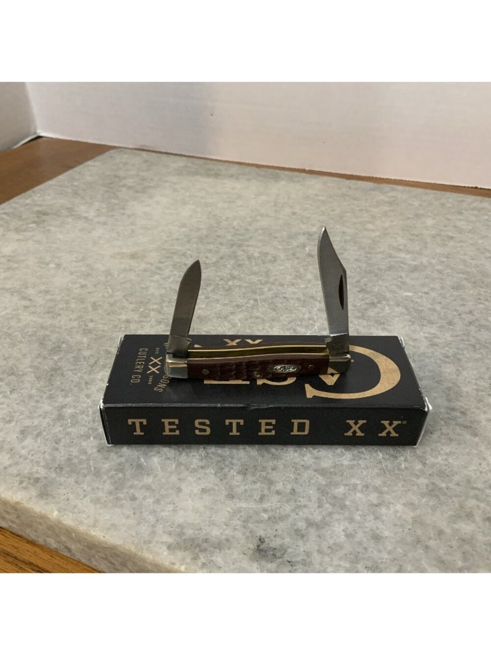 CASE XX KNIVES BROWN SYNTHETIC JIG PEN 6233 SS (083) POCKET KNIFE